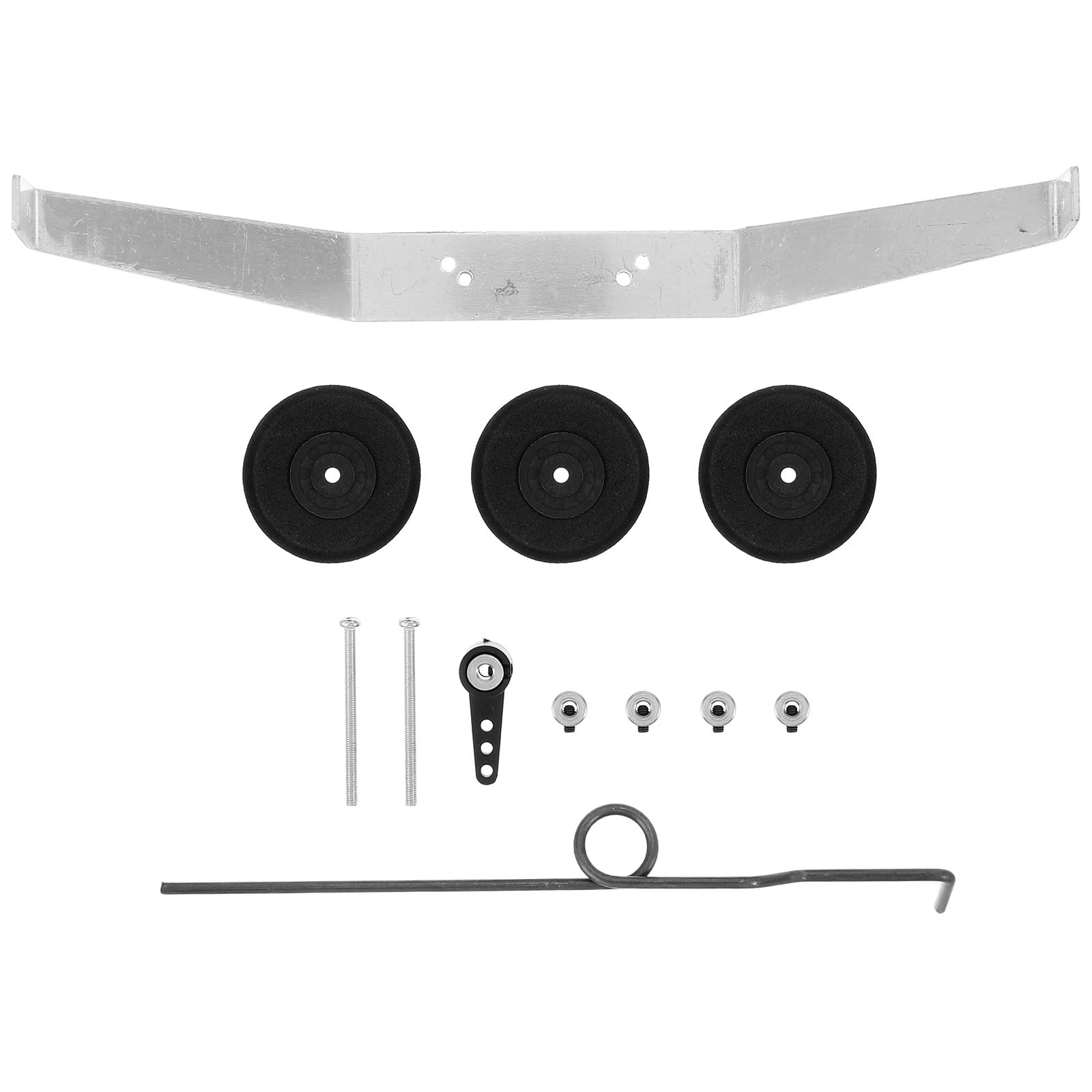 Train d'atterrissage à double ressort 115 125 130 mm avec roues en PU, direction avant ou arrière, et servo 12g pour modèles d'avions DIY de 3 à 8 kg  26