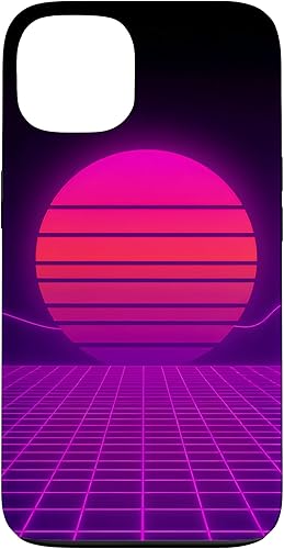 Miniatura 7 de Funda con diseño estético para iPhone 16 Retrowave Synthwave de los años 80 y 90