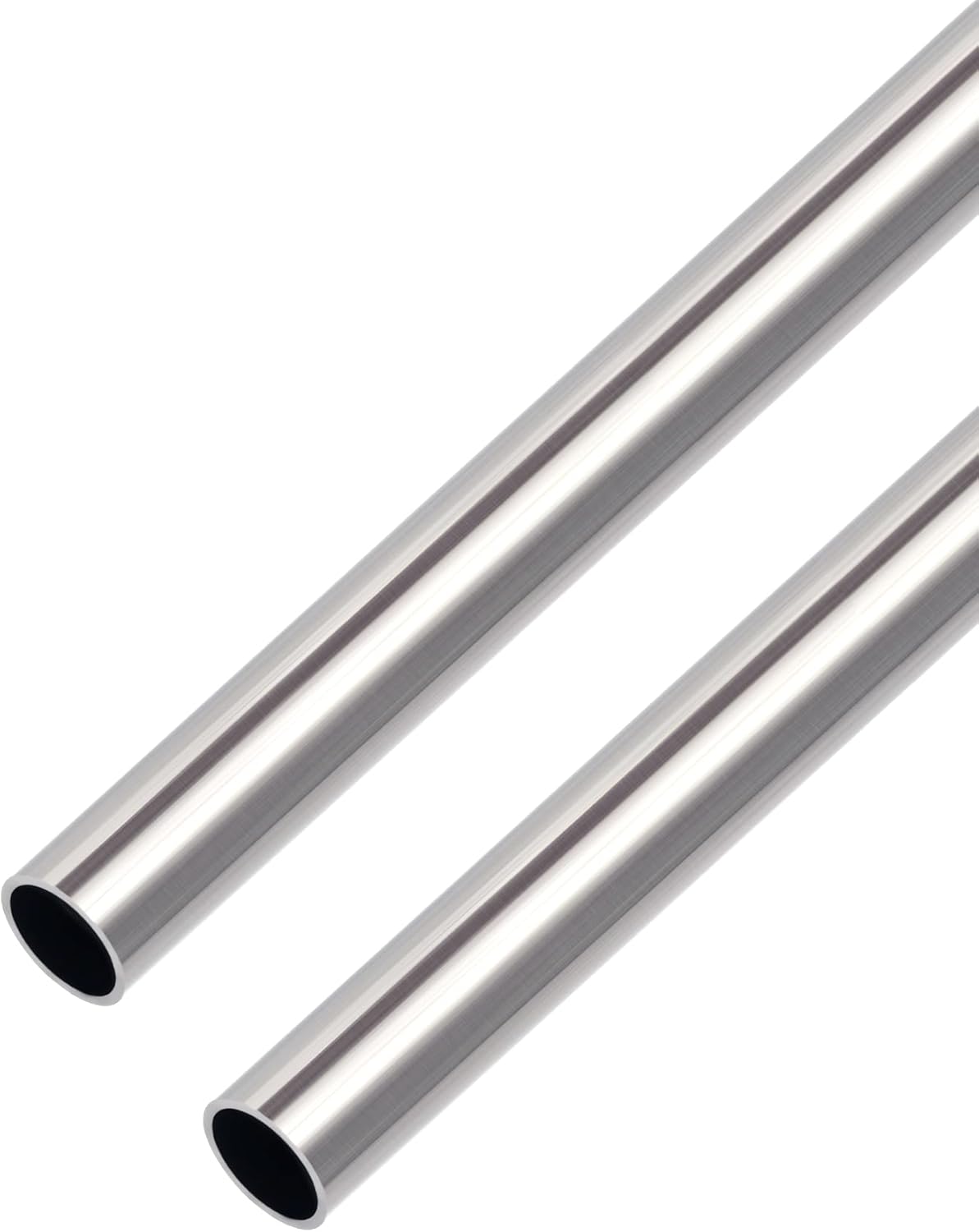304 Stainless Steel Round Tubing, 14mm OD 1mm Wall Thickness 300mm Length Metal Seamless Straight Pipe Tube for DIY Crafts Model 2pcs