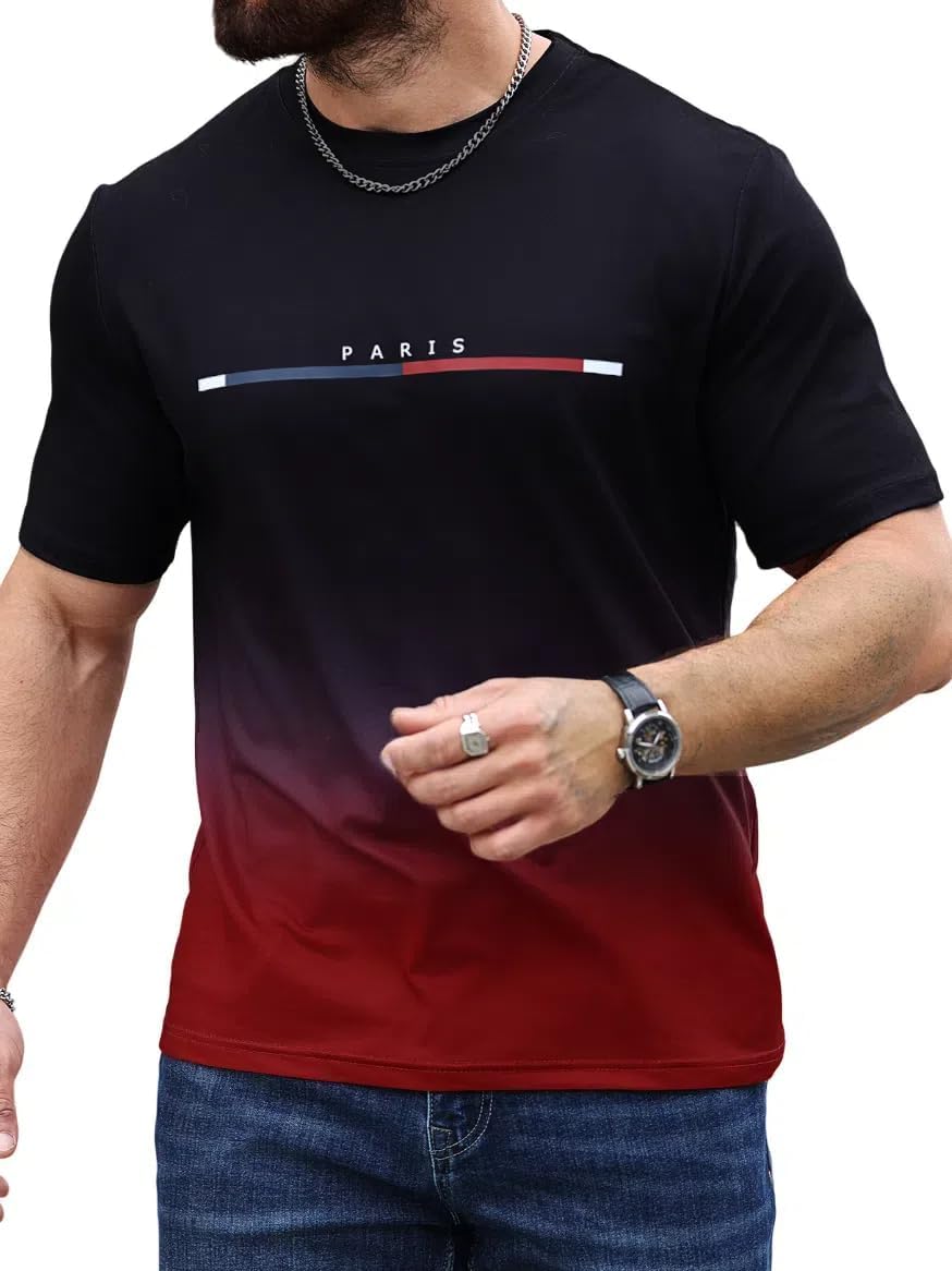 SOLY HUX Men's Graphic T Shirts Letter Print Short Sleeve Round Neck Casual Tees Tops - Image 3