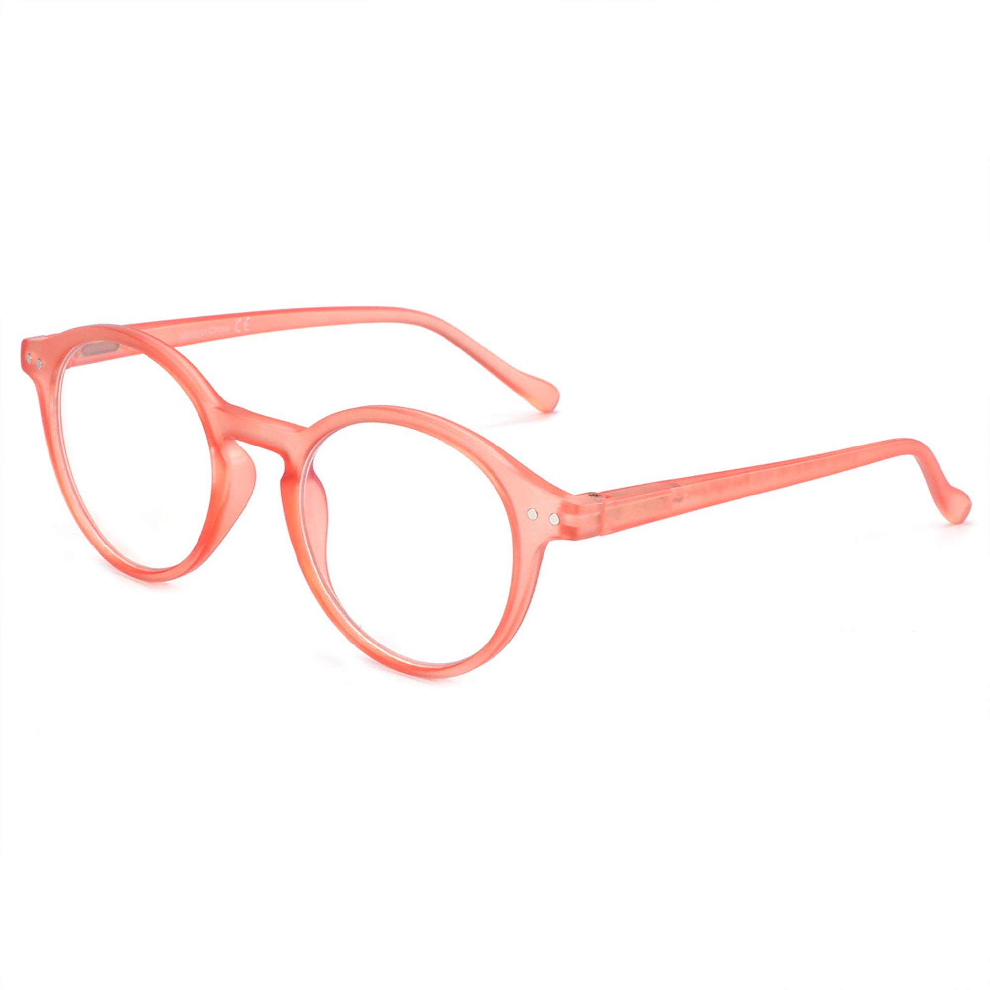 ZENOTTIC Blaue Licht Blockieren Brille, Anti Schwindlig Glasses Damen und Herren Leicht Rundrahmen Retro Brillen0.0 1.0 1.5 2.0 2.5 3.0