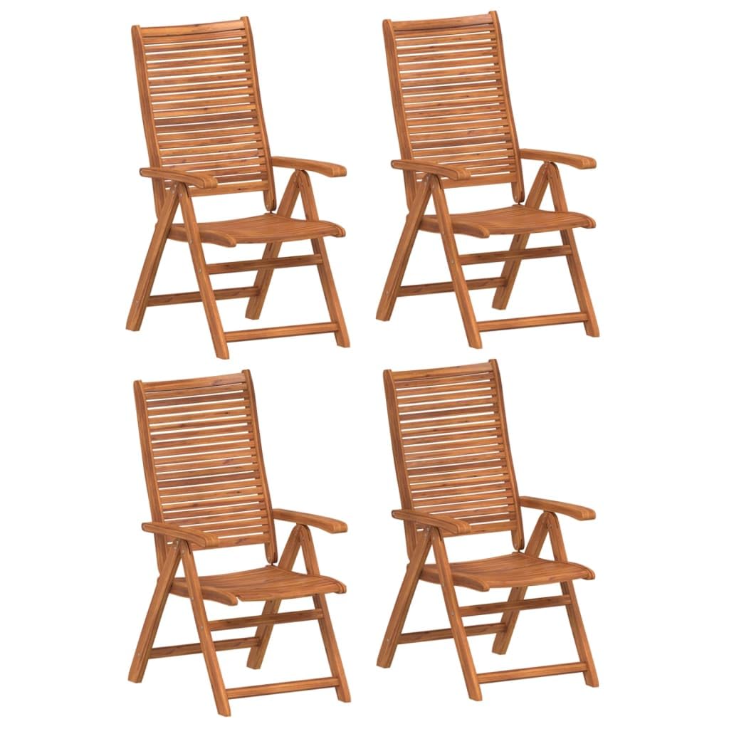 Chaises inclinables de jardin en bois massif pour recréer un havre de paix chez soi