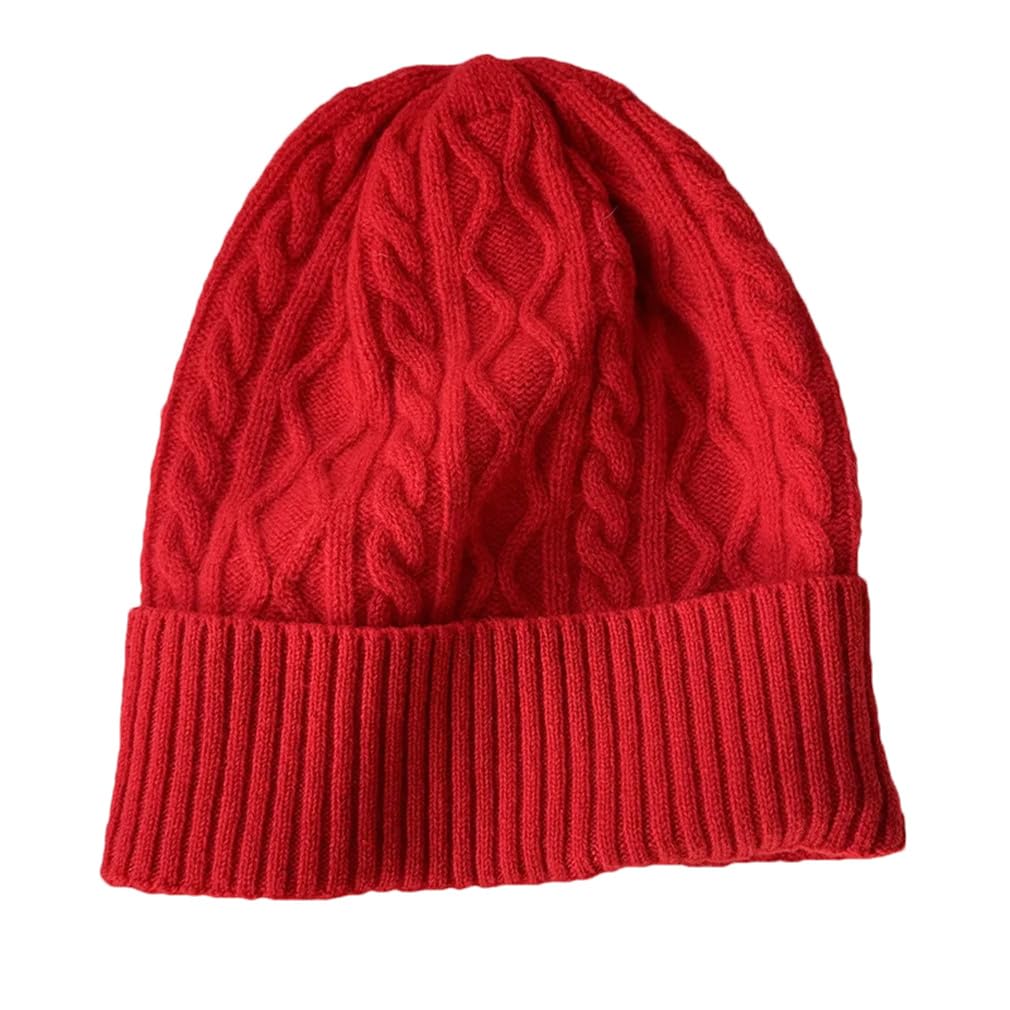 Berretti in lana merino per le donne inverno solido caldo morbido cappello da sci femminile cappelli teschio