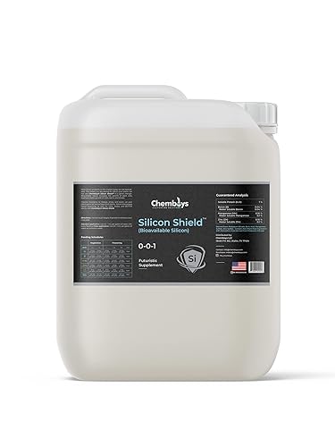 Miniatura 5 de Suplemento de sílice para plantas con silicona biodisponible, ácido silícico Si Shield Liquid Plant Nutrient, apoya la fuerza de las plantas contra