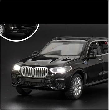 Scale Finished Model Car 1:32 For Bmw X5 Suv Static Simulation Die-cast Zinc Alloy Metal Car Model Ornaments Decoration Miniature Replica Car(Black)