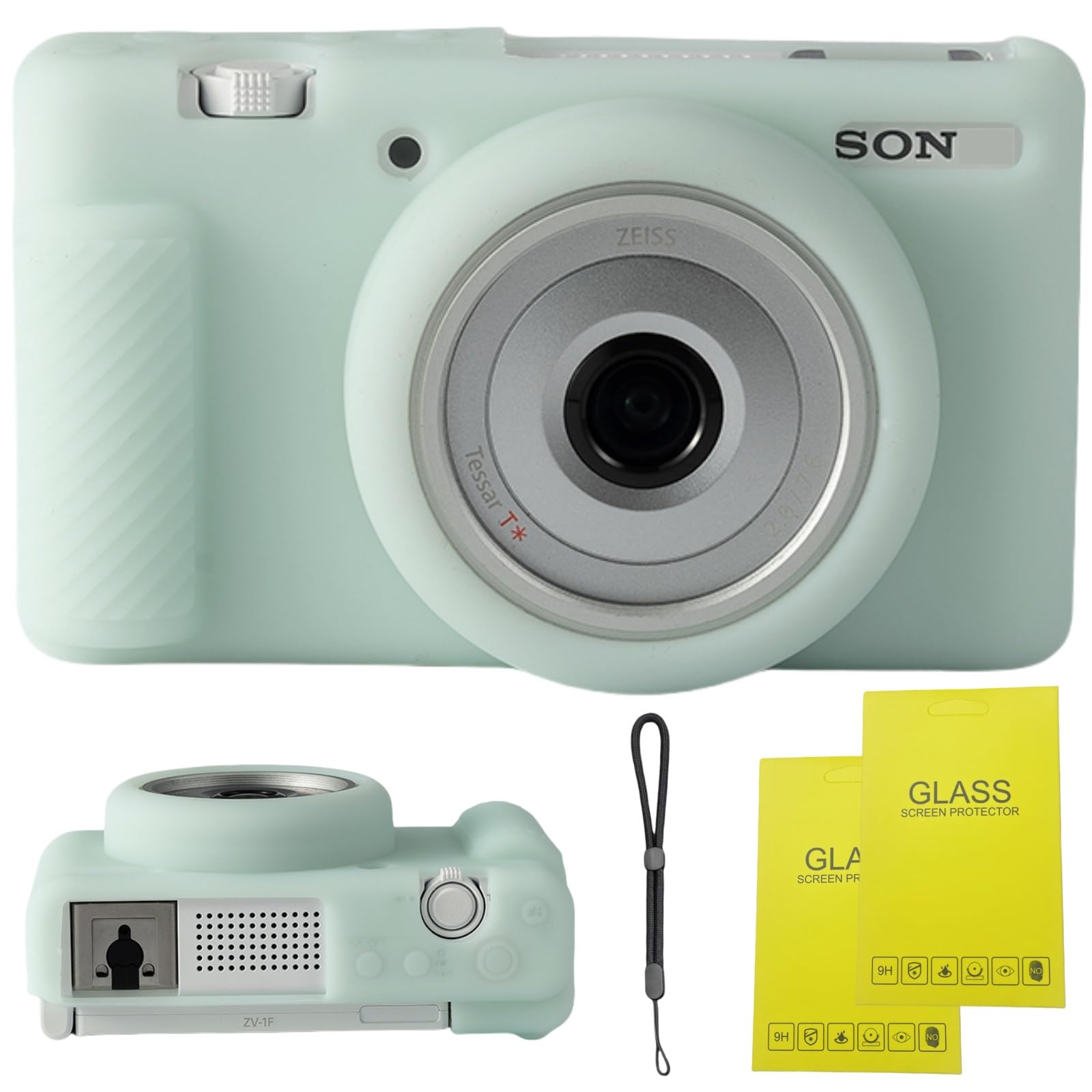 SZHSYJY Camera Case for Sony ZV-1F/ ZV-1 II/ZV-1M2 Digital Camera,ZV1F Soft Silicone Protective Bag,Anti-Scratch Slim Fit Soft Sleeve With ZV1 F