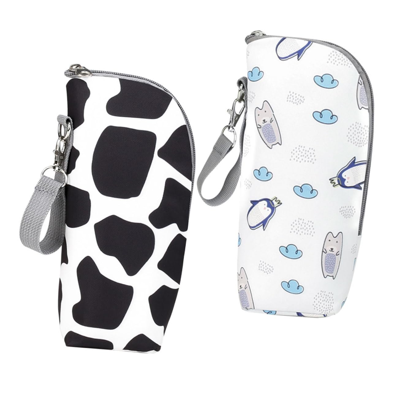 BESTonZON 4pezzi Borsa Termica Per Biberon Isolante Per Latte Materiale Oxford Portatile e Resistente Per Uscite