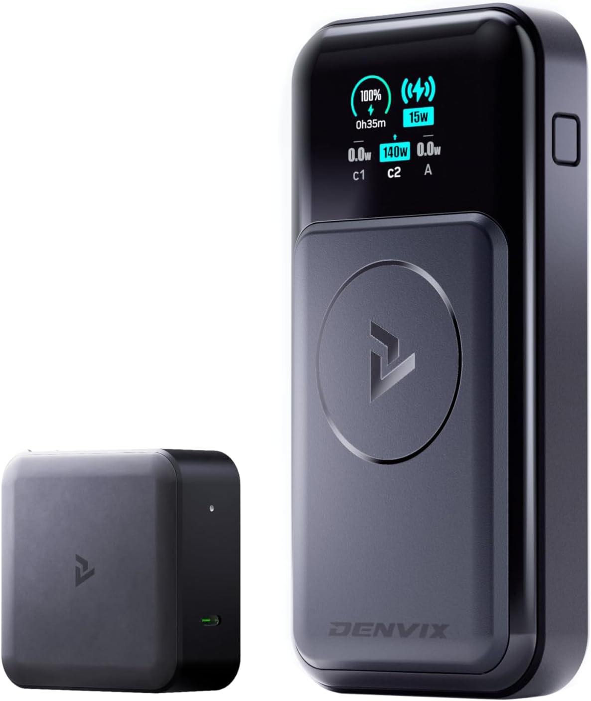 PowerX Power Bank Deluxe Package, 250W 4-in-1 25,000mAh Laptop Portable Charger (91.25Wh) with Magnetic Wireless Charging for iPhone, Samsung, MacBook, DJI, AirPods and More