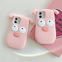 Vista 6 de Yatchen Fundas Kawaii para teléfono compatible con iPhone 13 Pro Max, bonita funda de teléfono de cerdo rosa de dibujos animados 3D iPhone 13 Pro