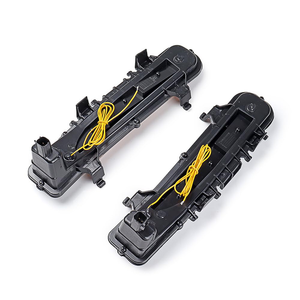 Xenon White LED Daytime Running Lighs with Amber Turn Signal Lamp Compatible for 2011-2014 Ford Edge Lower Bumper