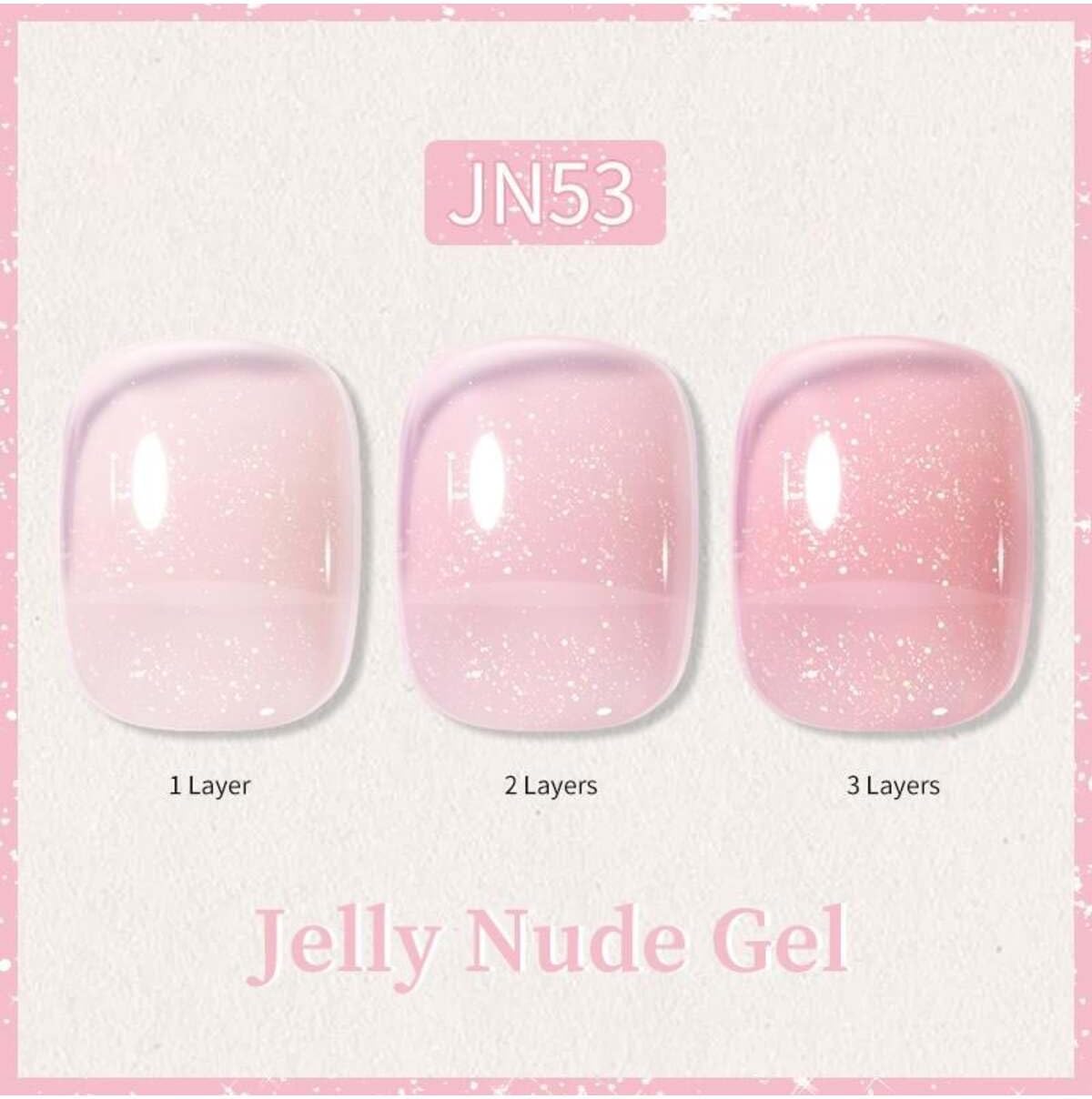 Born Pretty 10Ml Jelly Nude Seri Kalıcı Oje Jn53 (57851-3) 4134