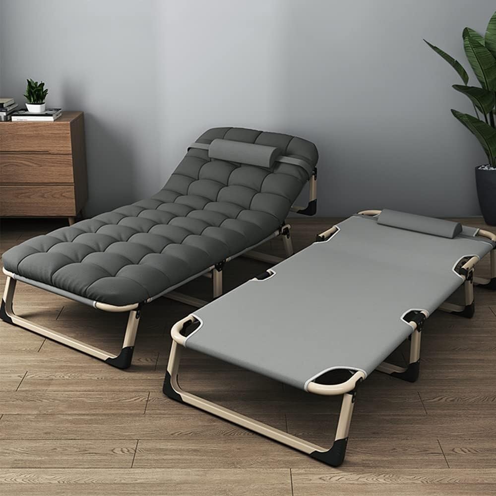 Chaises Longues Pliantes Chaises Longues Pliables Chaises Longues inclinables, Lits de Jardin inclinables, chaises Longues de Voyage de Camping en Plein air Portables, capacité de Charge 300