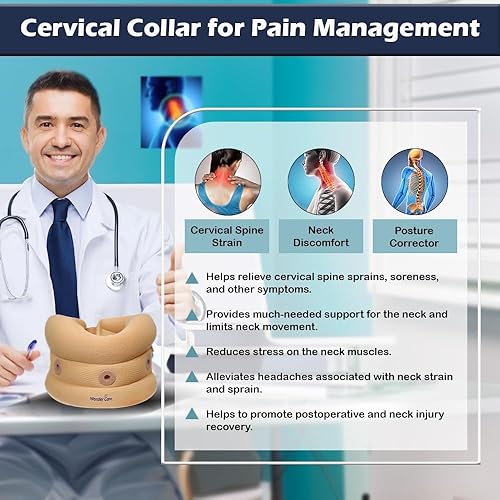 Miniatura 7 de Wonder Care Soporte de cuello para dormir, cuello cervical, ajustable, alivio de la presión de la columna cervical, ideal para viajes, trabajadores