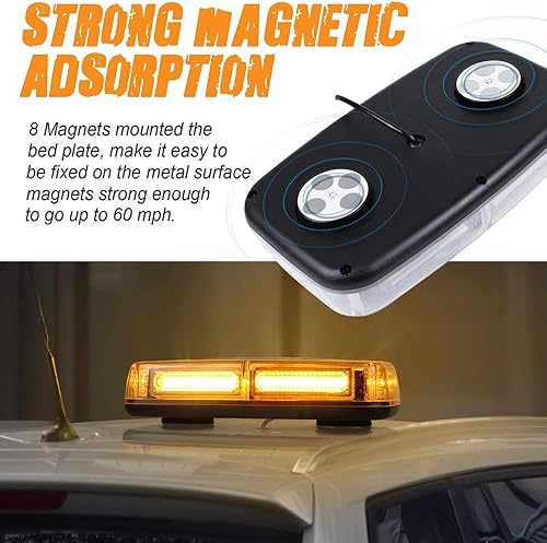 Miniatura 3 de 6 luces LED COB de advertencia estroboscópicas para automóvil, faro intermitente, policía, luz estroboscópica de emergencia, 12 V 24 V