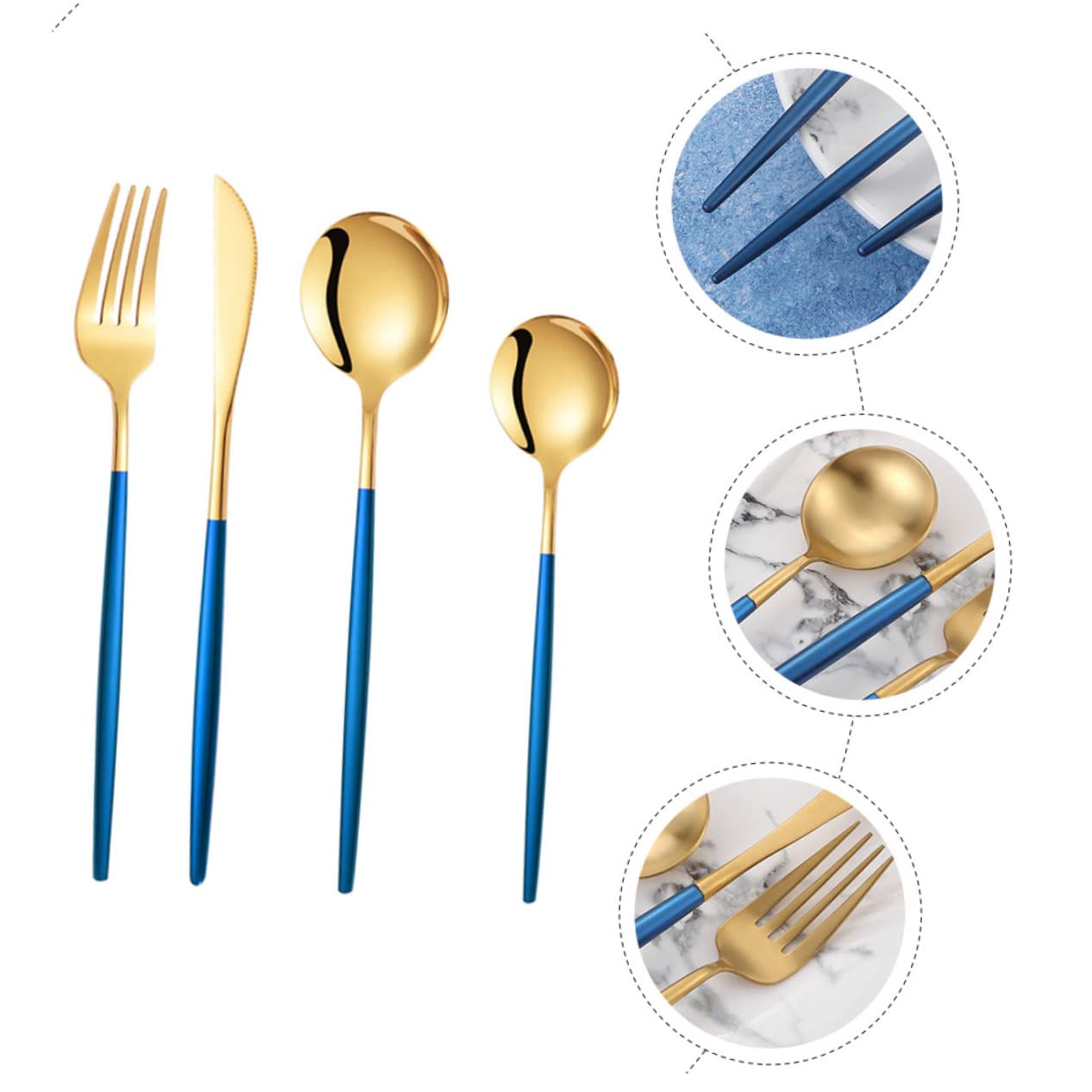 Tenedor de Cena de Acero Inoxidable 12 Piezas para Mesa