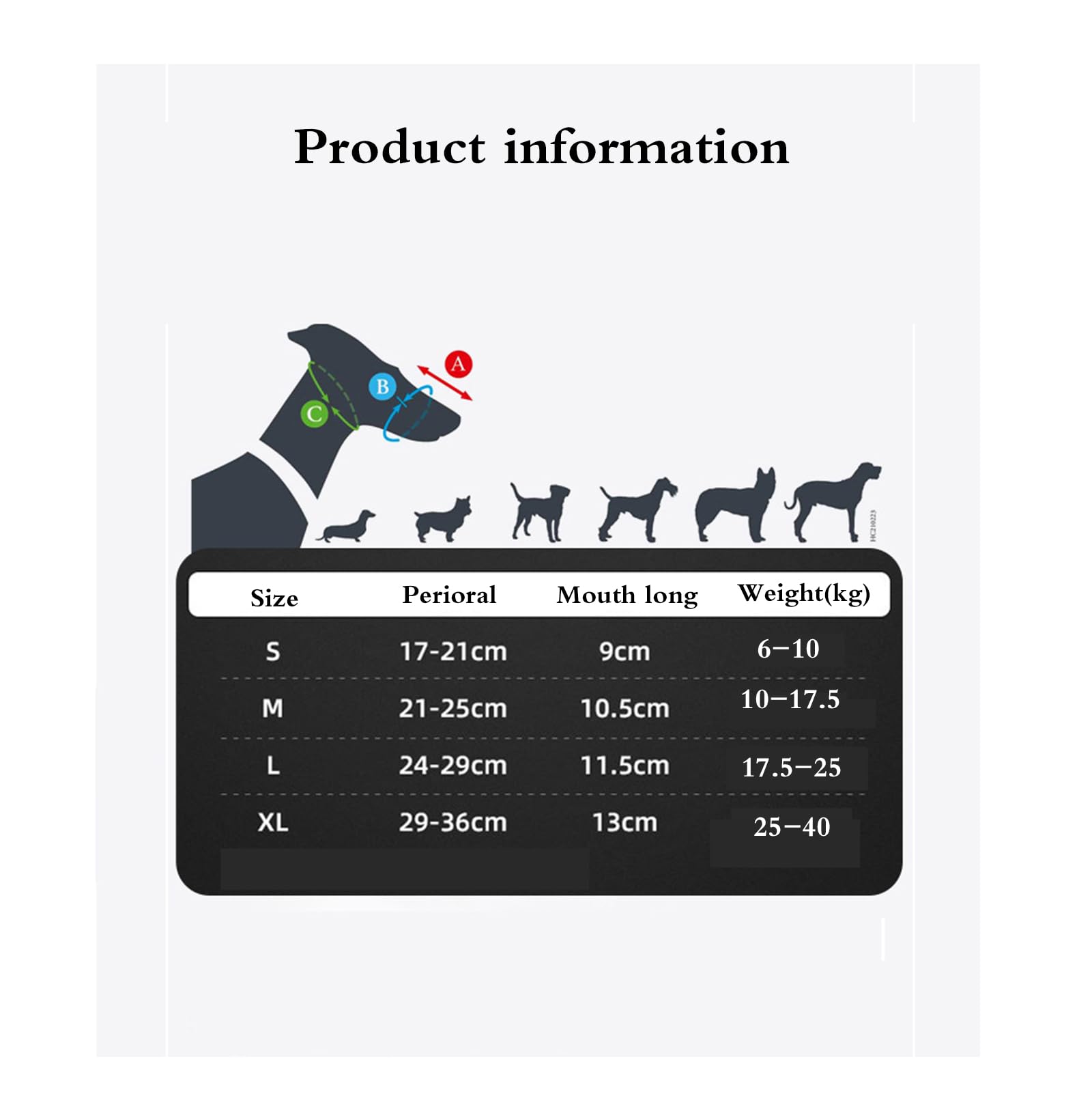 Bozal Suave for Perros pequeños, con Cesta de plástico Resistente, Permite Que el Perro jadee, beba y entrene.,Bozal para Perro(Black,S)