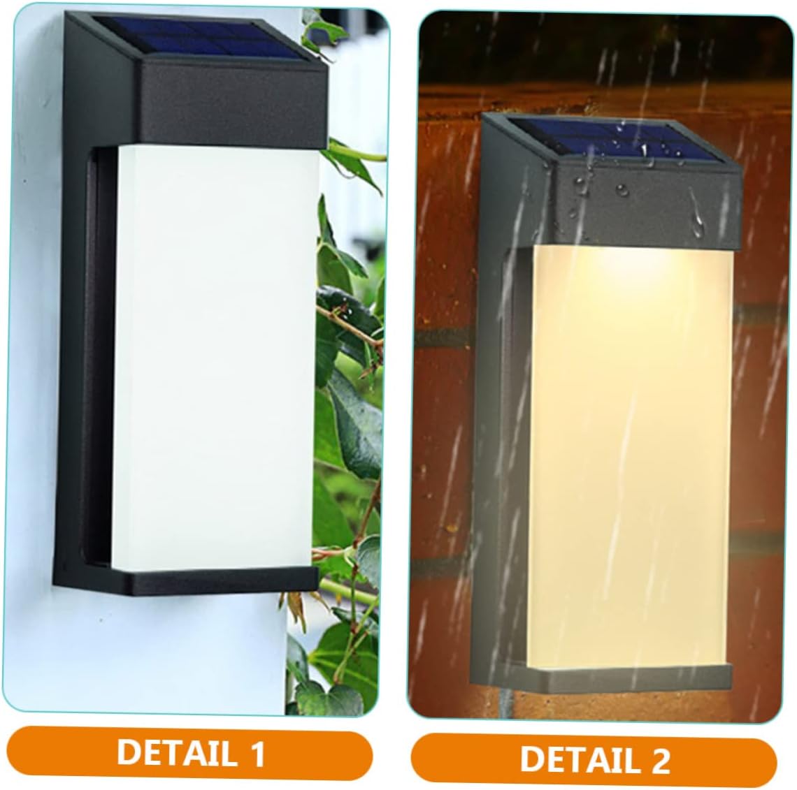 Outdoor Solar Wall Lamp Led Light Sensor for Gardens Patios and Driveways Solar-Powered Illumination for Front Yards and Outdoor Spaces