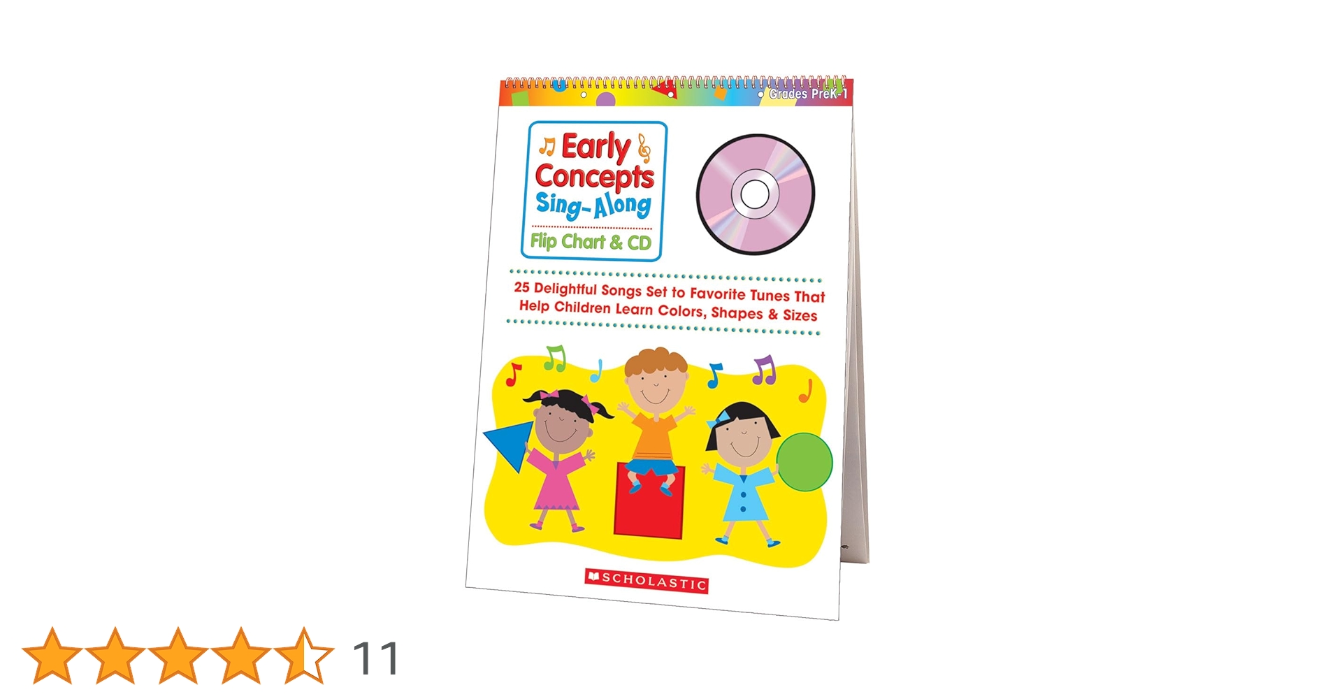 Amazon | Early Concepts Sing-Along Flip Chart & CD: 25 Delightful