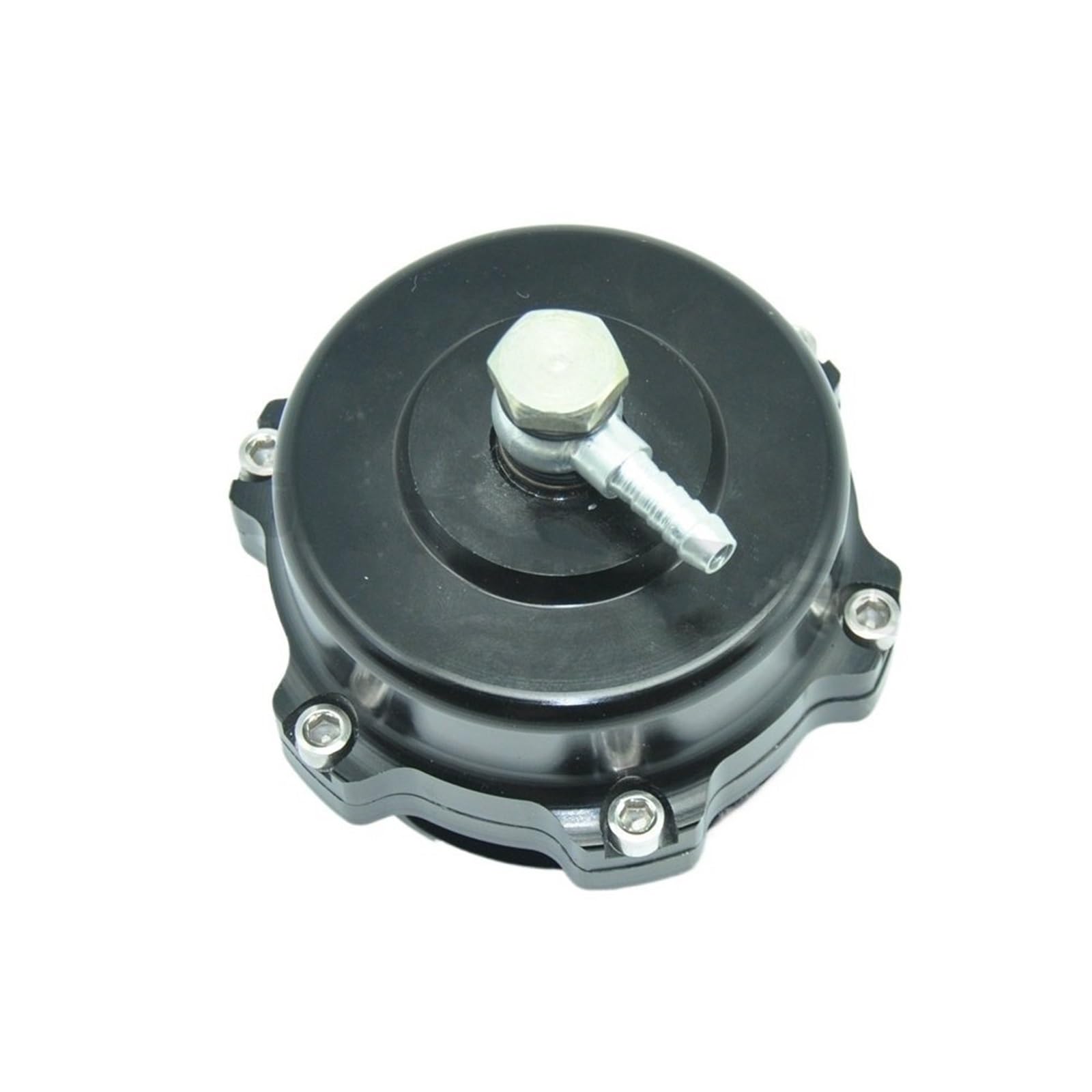 Czarny, wysokiej jakości zawór upustowy Tial Style 50 mm CNC BOV Authentic z kołnierzem V-band