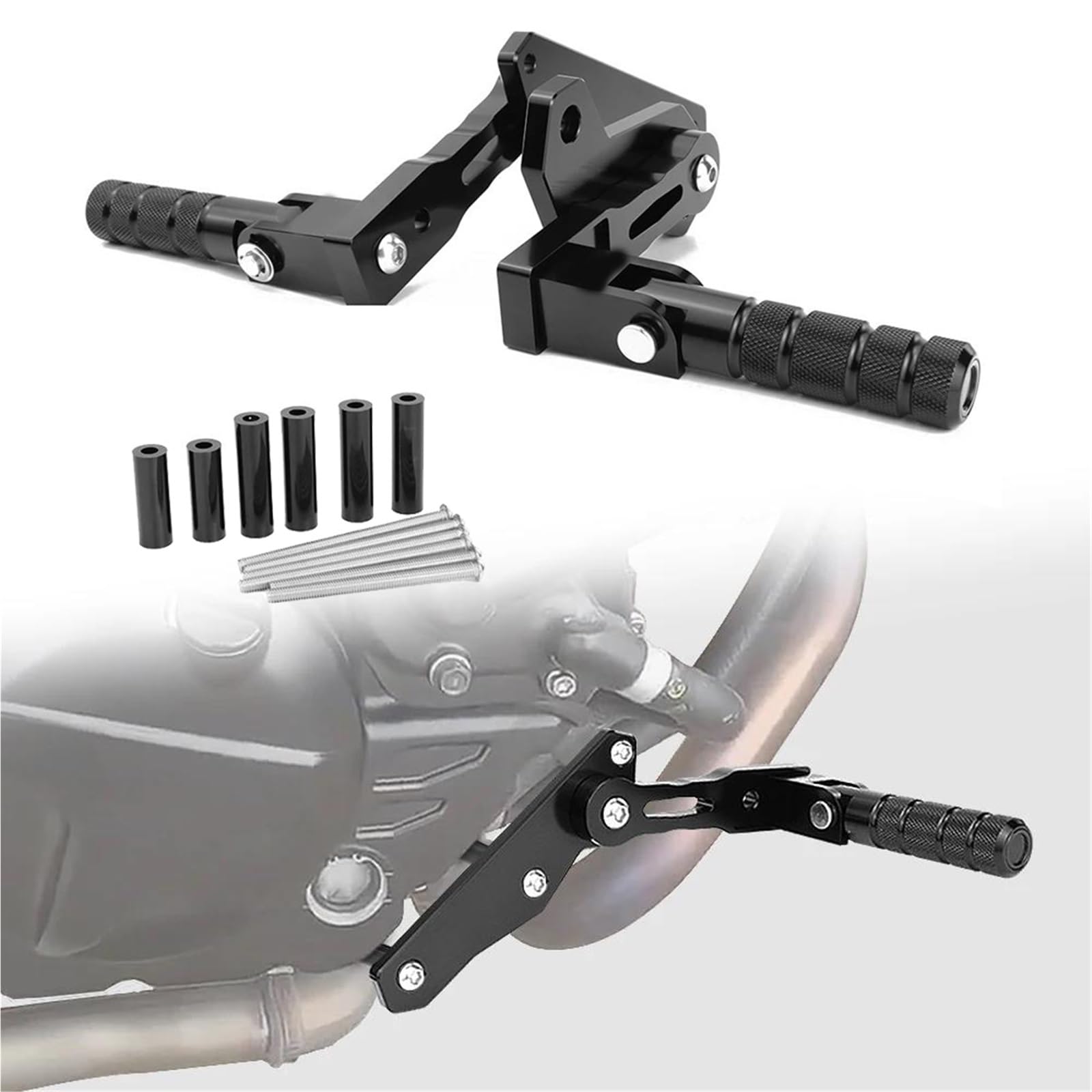 Supports repose-pieds SV650 réglables : ajustez votre position pilote sur Suzuki