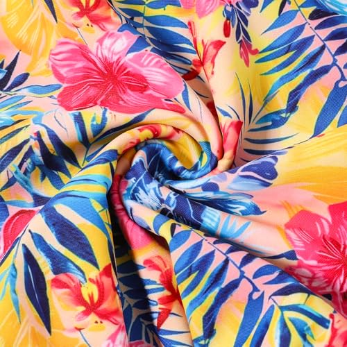 Image of Girls One Piece Swimsuit, Quick Dry Cute Bathing Suit for Kids, Comfortable Swimwear for Beach for 5-12 Years