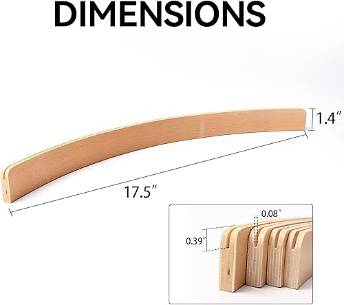 Miniatura 2 de GSE Games & Sports Expert Juego de 4 soportes para naipes de madera, bandejas curvas para puente, manos y pies, Rummy, juegos de cartas UNO (17.5