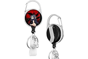 Anime Badge Reel Holder with 360° Swivel Clip and Belt Clip