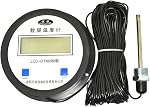 High Precision Digital Thermometer with Probe Electronic Digital Water Meter Temperature Measuring Instrument 15m Cable