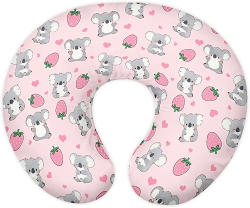 Miniatura 17 de Funda de almohada de lactancia de dibujos animados para recién nacido, estampado de perro salchicha en forma de U, funda de almohada de lactancia