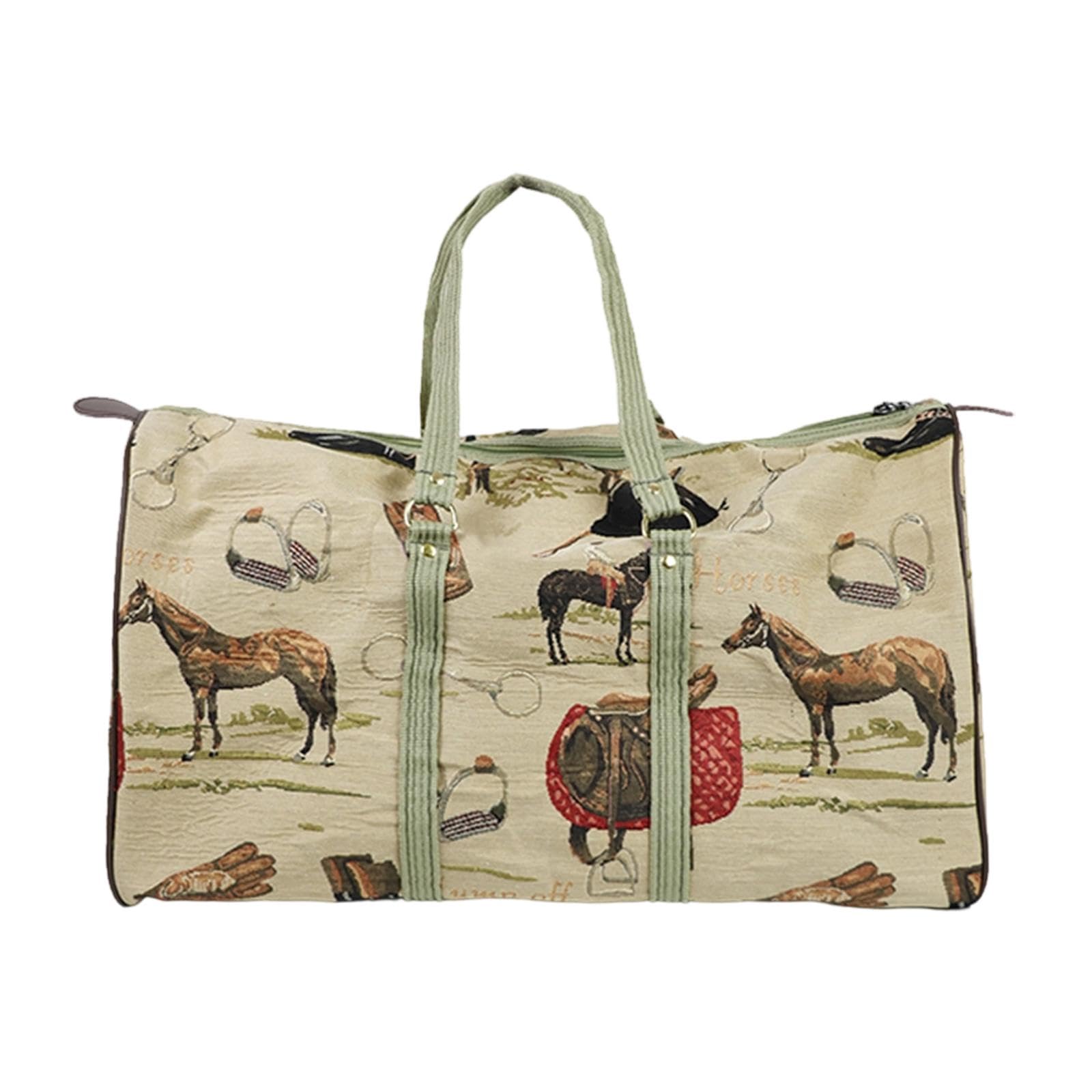 Qianly Bolsa Ecuestre para Transportar Botas Casco Y Equipo de Equitación con Tela Resistente Al Desgaste Y Cremallera Robusta Adecuada para Adultos en Viaje