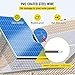 VEVOR Solar Panel Bird Guard, 6in x 98ft PVC Coated Wire Mesh Roll Kit with 100pcs Fasteners, 50pcs Tie Wires, Critter Fence,Pigeon Proofing, Black