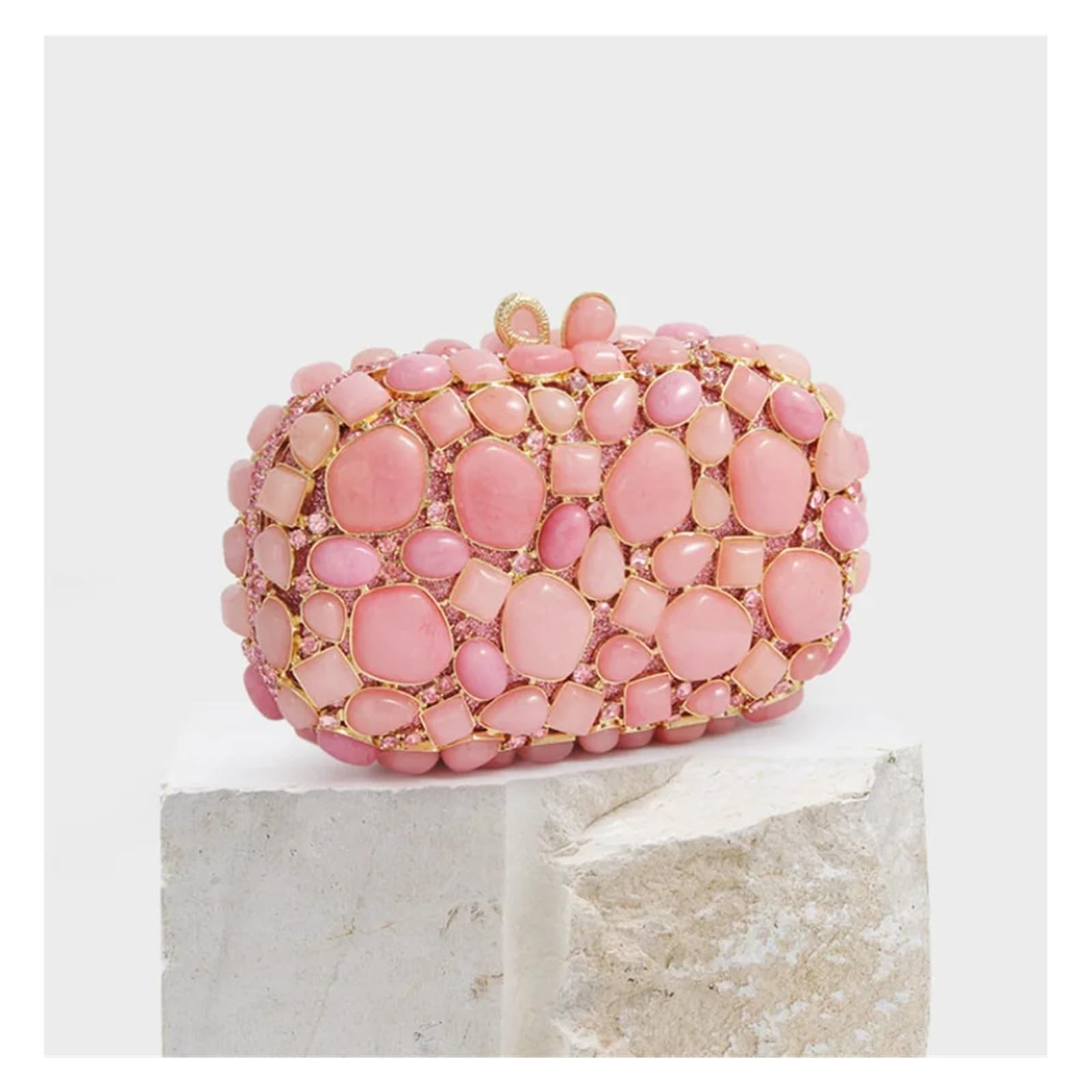 Borse a mano da donna, pochette con pietre, borsette Minaudiere, borse da sera con strass, borse da festa e pochette in cristallo