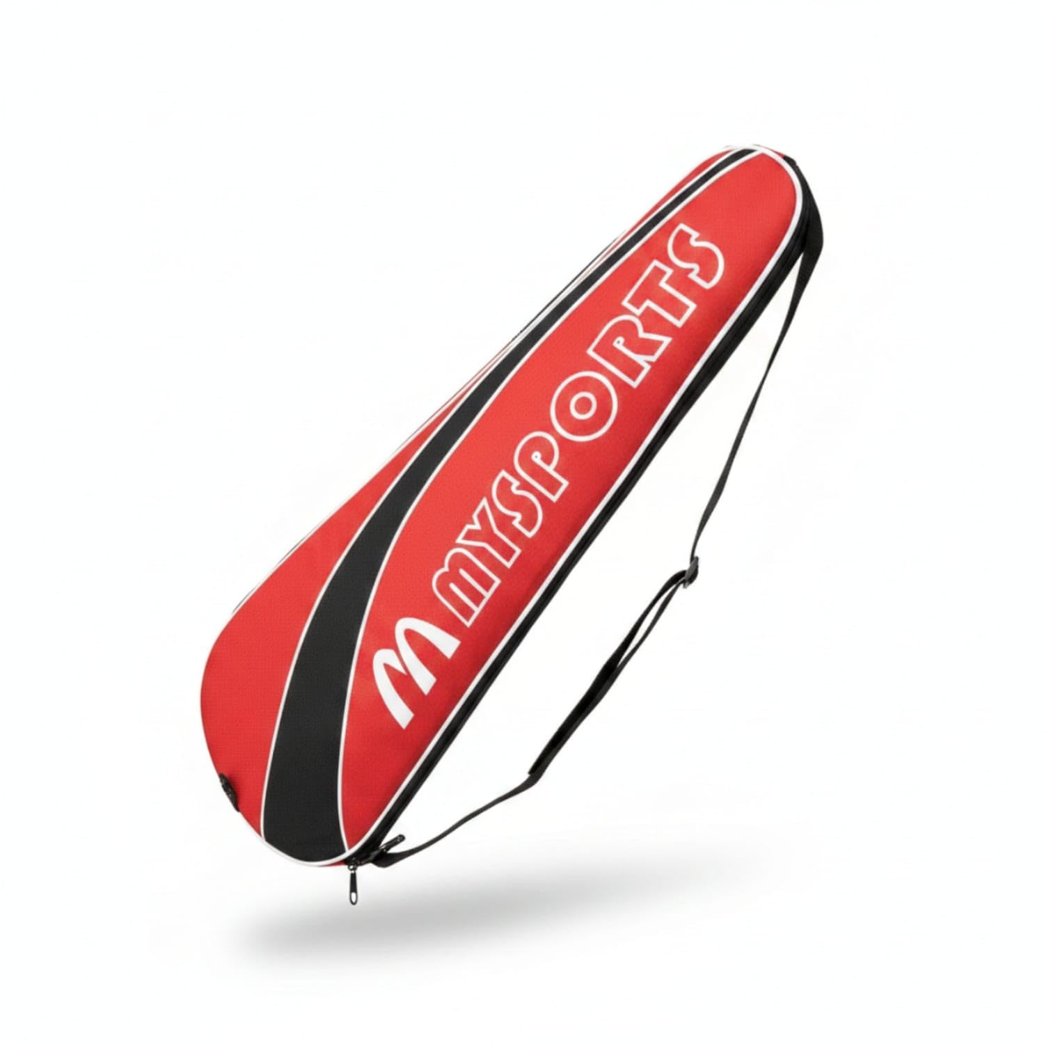 Single Shoulder Strap Badminton Racket Bag Slim 003 Cover Red | Capacity Carrying Style Construction Closure Finish Red 003 Cover-image-24