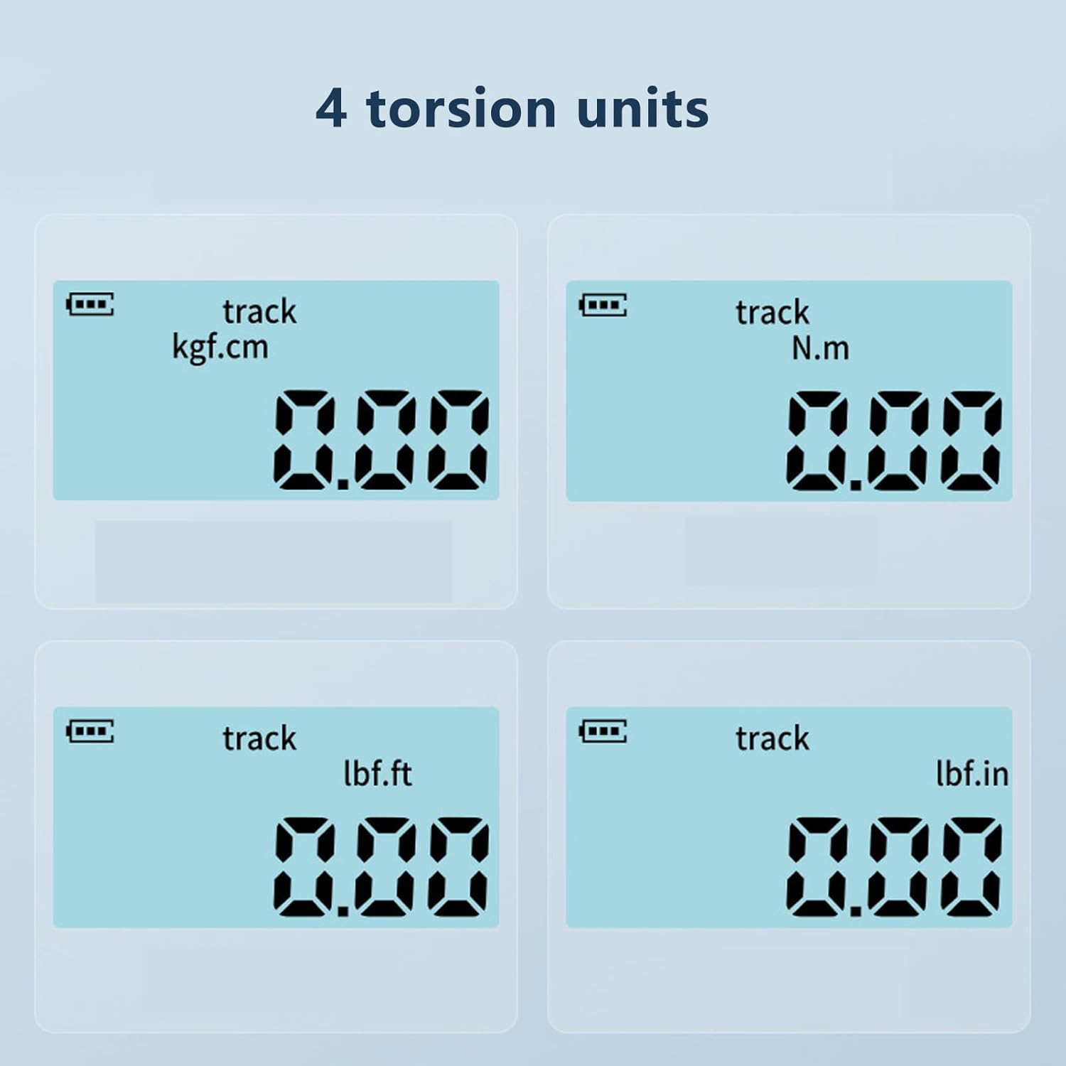 Digital Torsion Meter Adapter with 1/2 Inch Connector and 6 to 200 Nm Range - Electronic Gauge with Backlit LCD Display and Sound and Light Alarm Warning Indicators