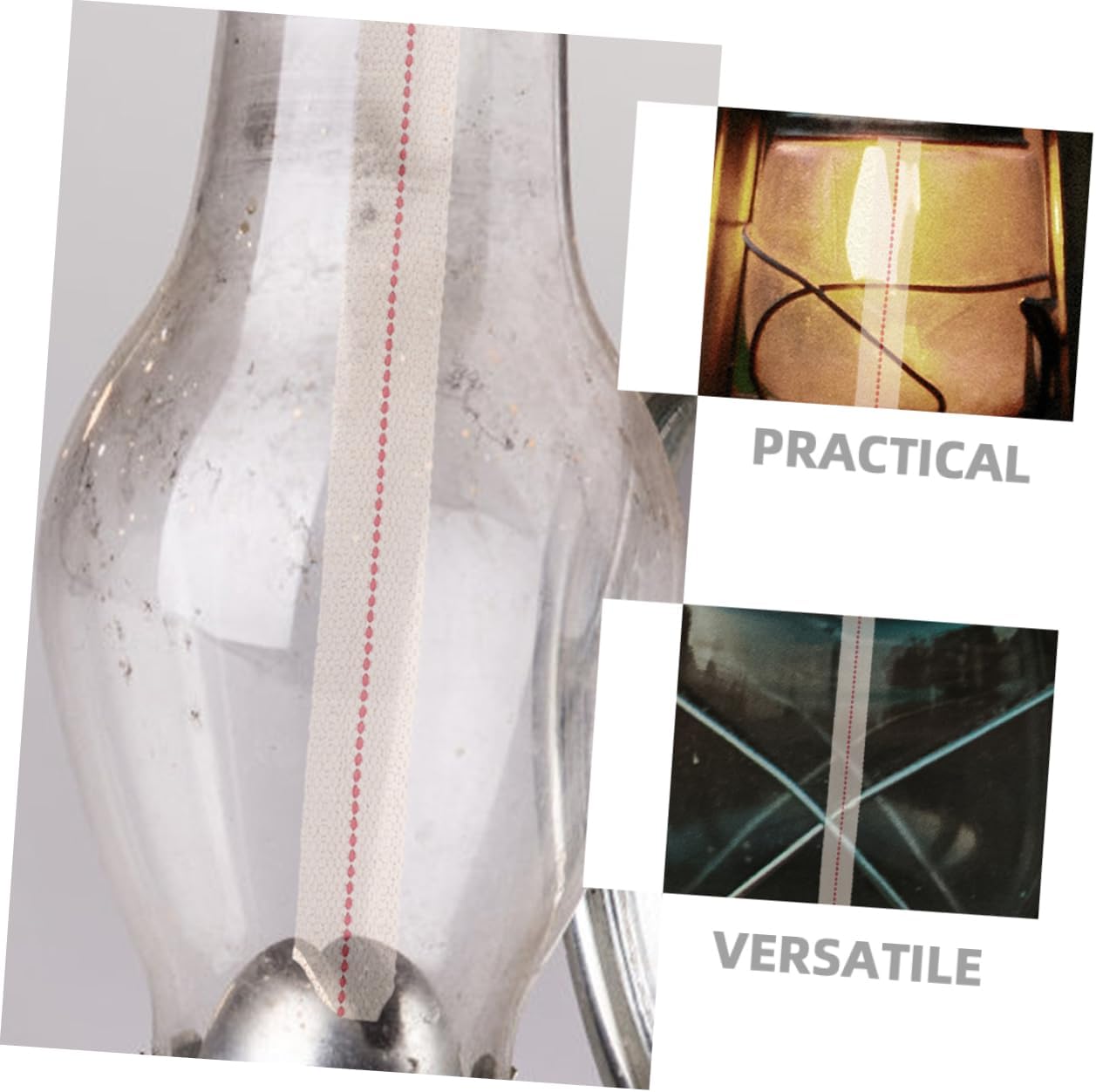 GARVALON Cotton Oil Lamp Wicks 9.8 Feet 100% Pure Cotton Kerosene Lamp Wicks for Lanterns Tiki and Alcohol Candle Burners Sturdy and High Absorbency