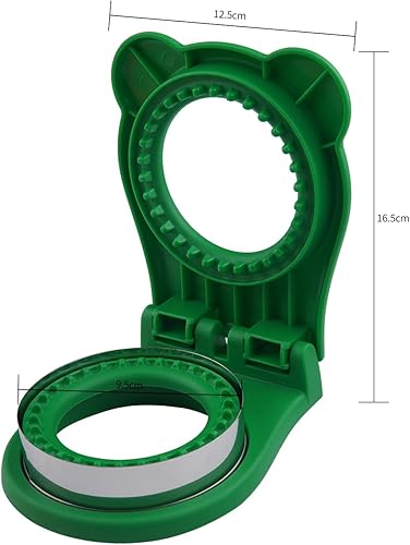 Miniatura 2 de Cortador de sándwich verde  perfecto para sándwiches, galletas y creaciones de bricolaje, cortador y sellador de sándwiches, desoxidante de pan sin