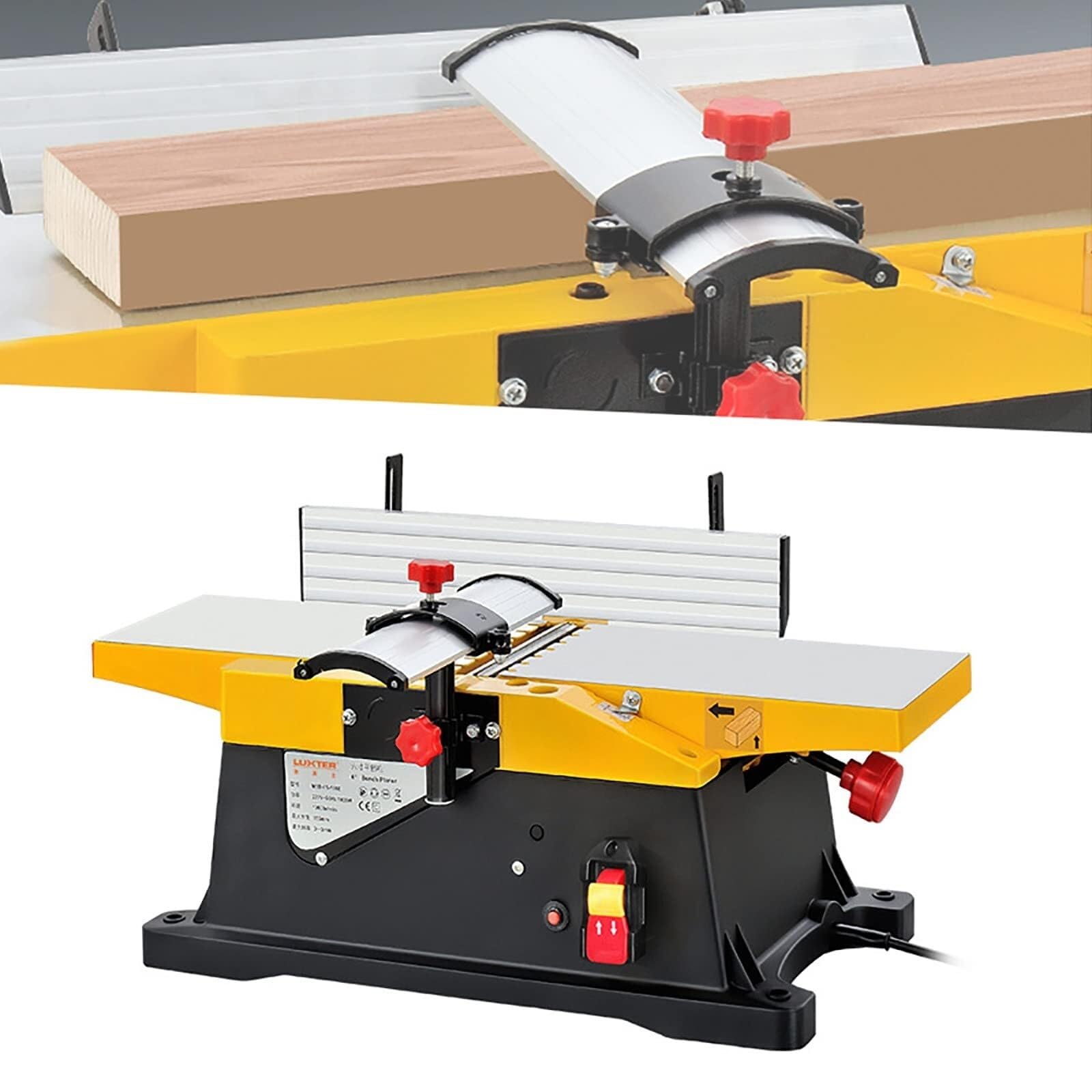 Bench Top Thickness Planer, 1800W 12000rpm Wood Planer for Cutting Carpentry and DIY