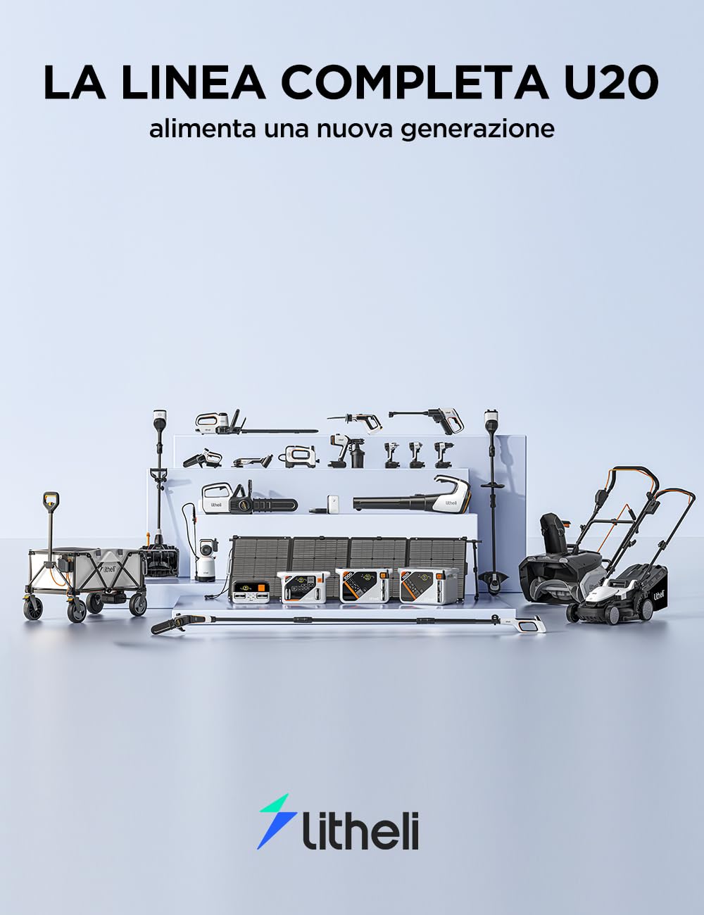 Litheli Mini Motosega a Batteria 10000 mAh, 20V, 15CM Sega a Batteria per Potatura, Brushless Mini Motosega Elettrica, Lubrificazione Automatica, Blocco di Sicurezza per il Taglio del Legno e Giardini