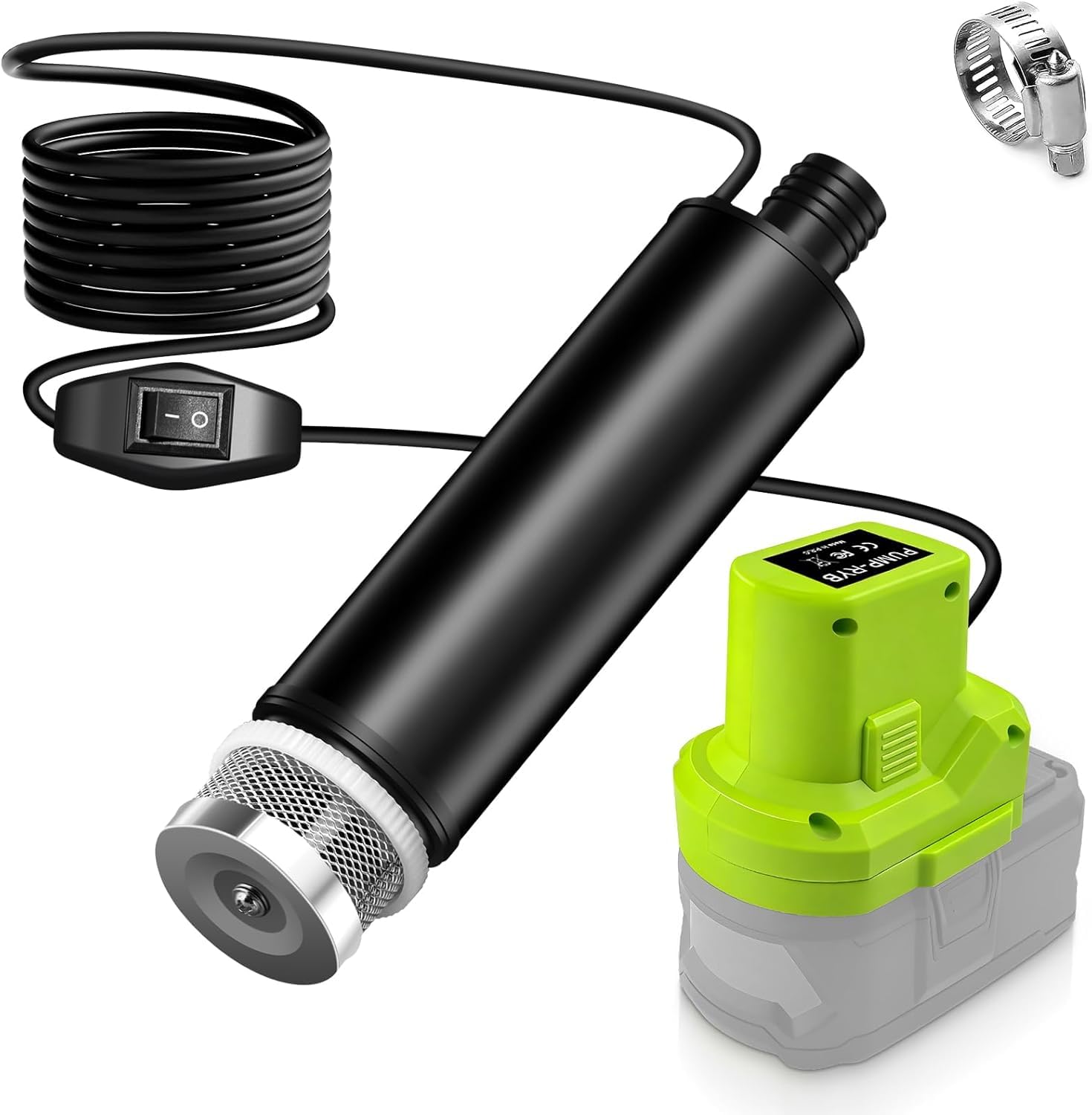 Photo 1 of JREDK Cordless Submersible Water Pump for Ryobi 18V Battery