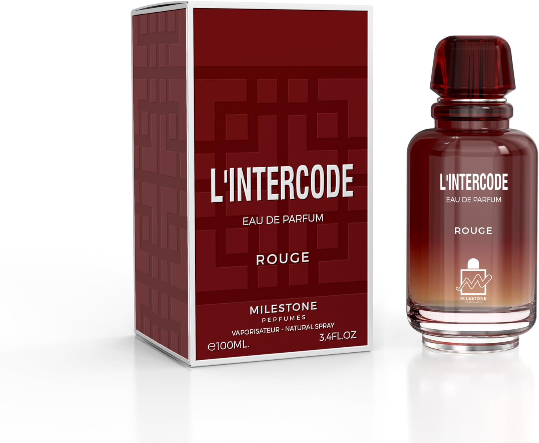 MILESTONE Perfumes L'Inter code rouge Women Eau de Parfum 100ML – Long-Lasting, Bold & Elegant Fragrance – Rich Blend of Floral & Fruity Notes – Perfect for Day– Sophisticated & Invigorating