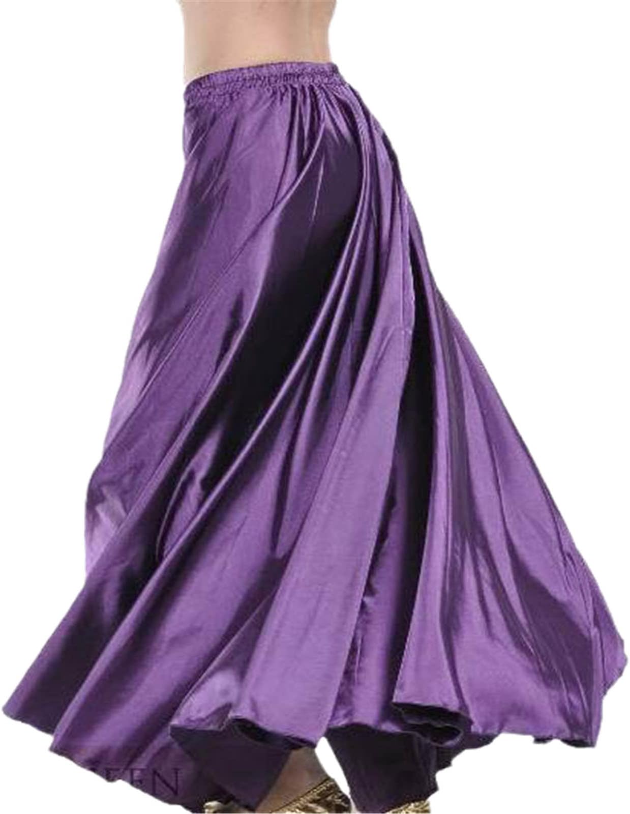 Professional Women's Belly Dance Dress 360 Degree Skirt Satin Belly Dance Skirt