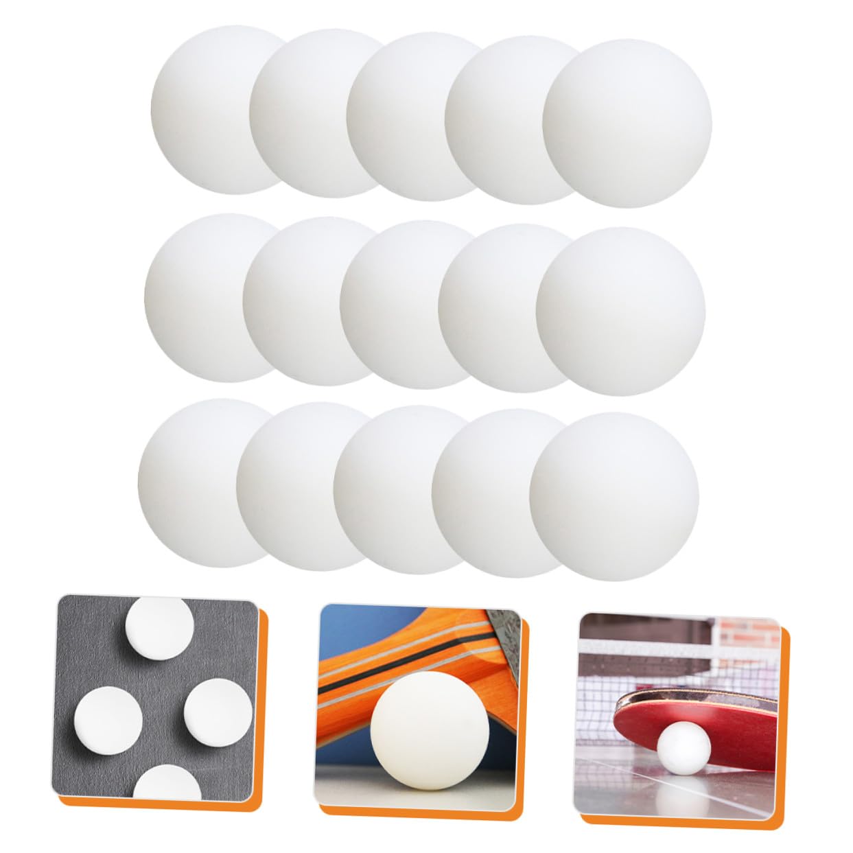 100 Unidades Unidades Pelotas de Entrenamiento para Tenis Mesa Bolas Pong para Práctica Clubes Escuelas y Exteriores