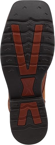 Miniatura 6 de Twisted X - Botas de cuero de grano completo con cordones para hombre de 8 pulgadas con punta de acero para hombre