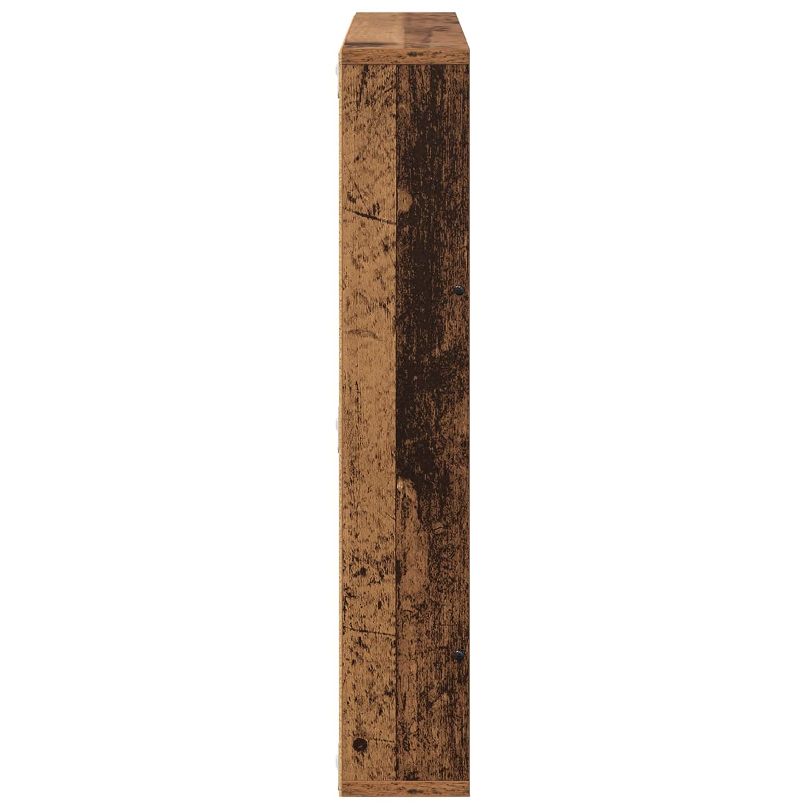 Genérico Estante de revistas 2 pcs Madera Vieja 60 x 12 x 70 cm,Mobiliario,Armarios y Almacenamiento,Revisteros,890837