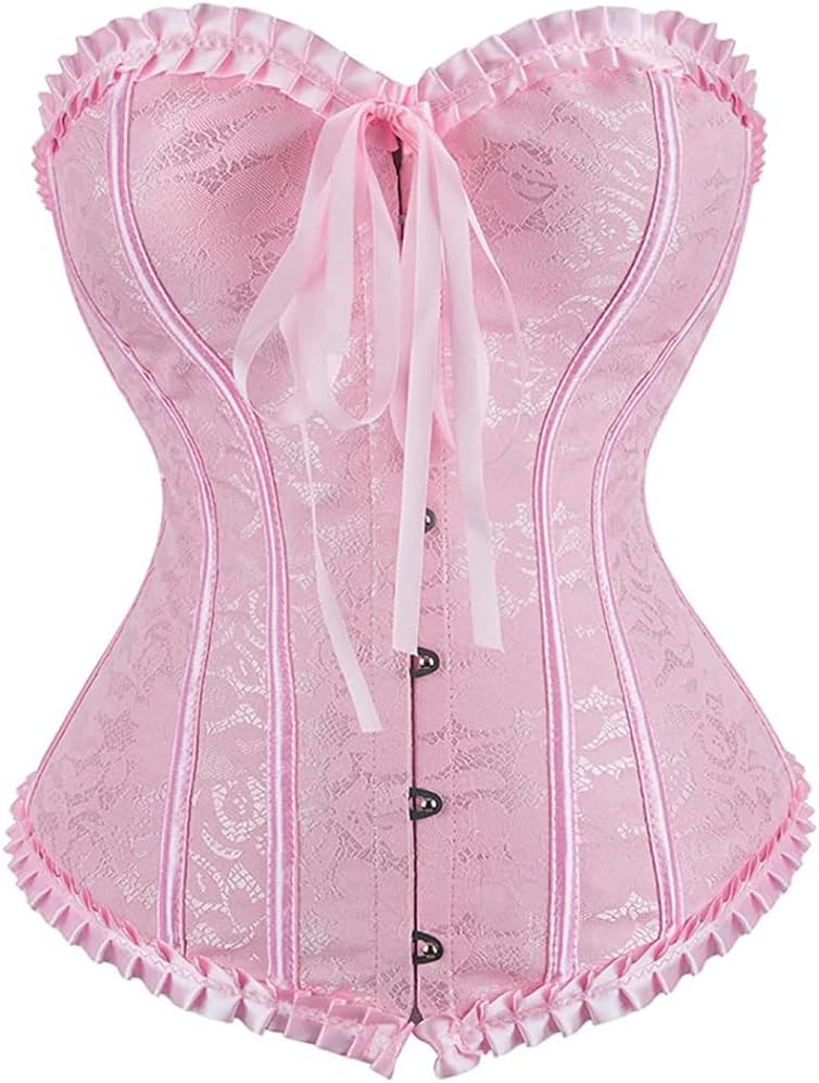 Grebrafan Plus Size Renaissance Corset Bustier Bodyshaper Top