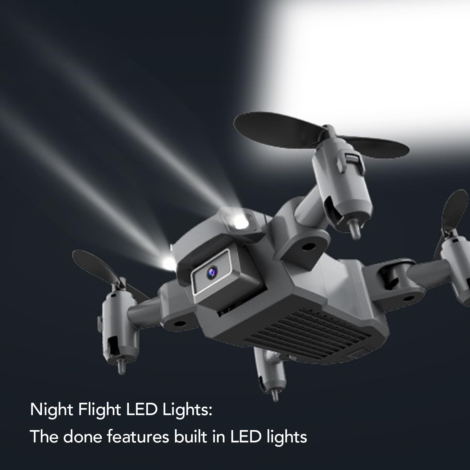 Drone Avec Caméra FPV Pliable – Moteur Sans Balais, 2 Batteries, Maintien D'altitude – Débutant, Enfant Et Adulte – Cadeau Garçon