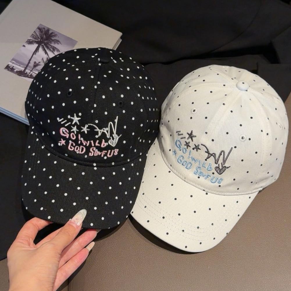 Gorra de Béisbol Bordada para Estilo Coreano para Mujer Gorra