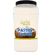 Pastry Flour 5 lb | Baking Wheat Flour | Pie Crusts, Pastries, Biscuits, Cookies & Cakes | Pantry Baking Ingredient | Dashers Spice & Beans
