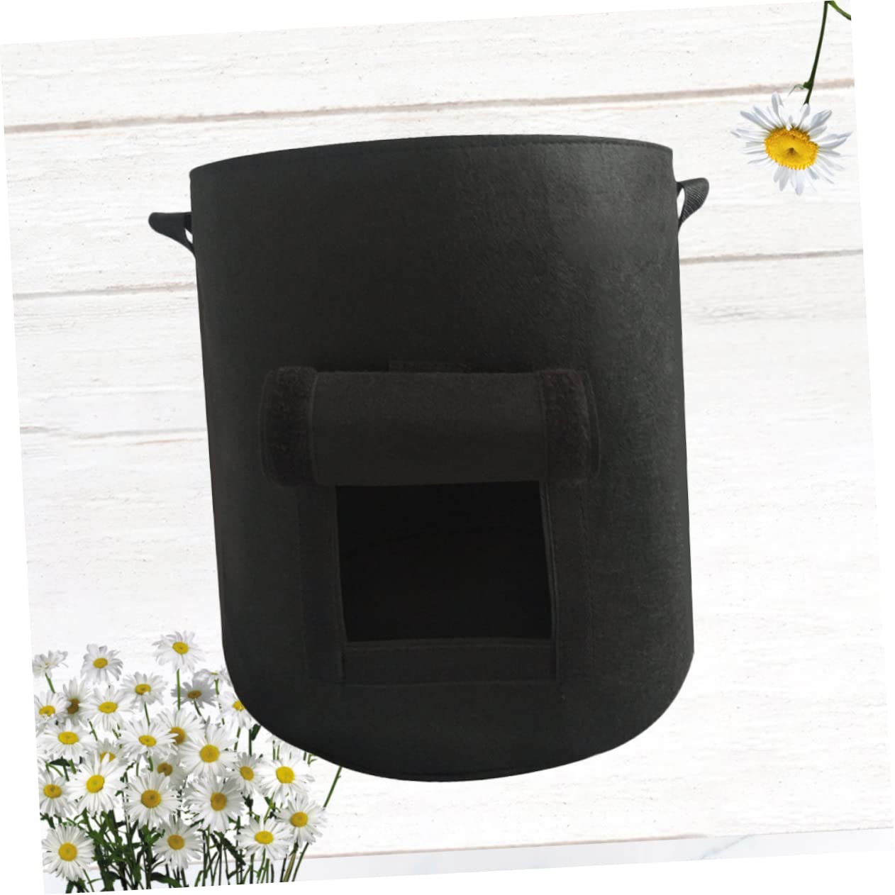 Sosoport 5 Stück-Pack Pflanzbeutel aus Vliesstoff 4 Gallon Atmungsaktiv für Süßkartoffeln Gemüse im Freien