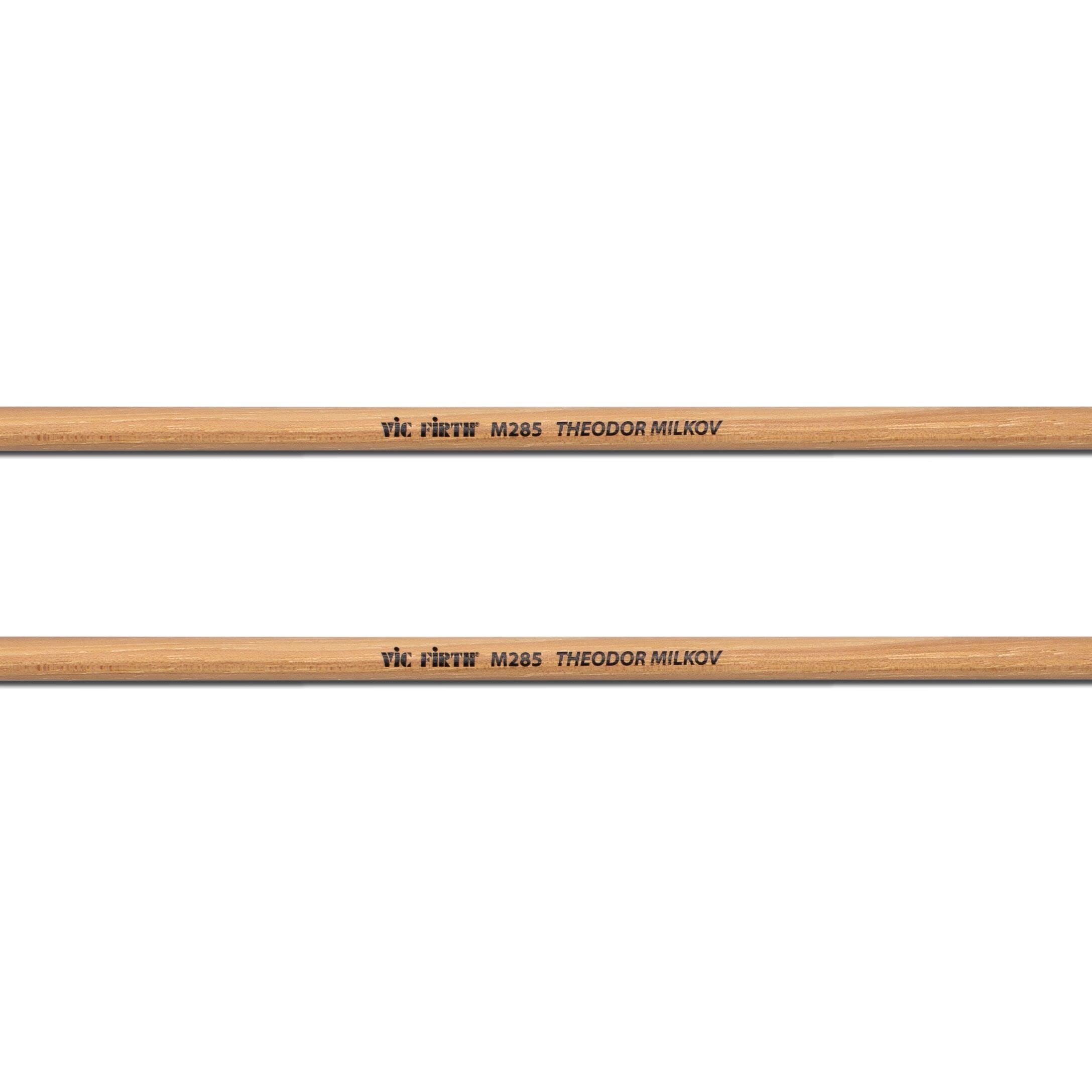 Vic Firth - Bacchette per Marimba Serie Signature - M285 - Theodor Milkov - Duro - Nere